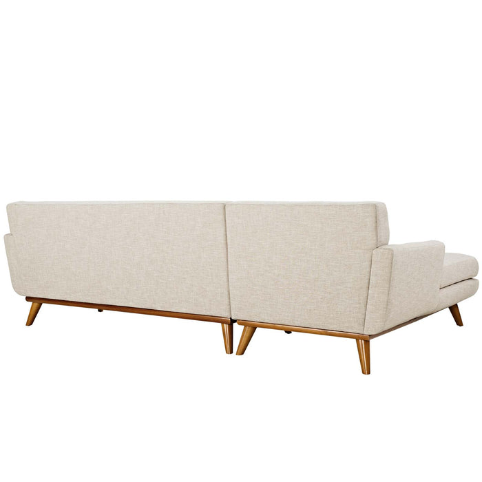 Engage Left-Facing Upholstered Fabric Sectional Sofa