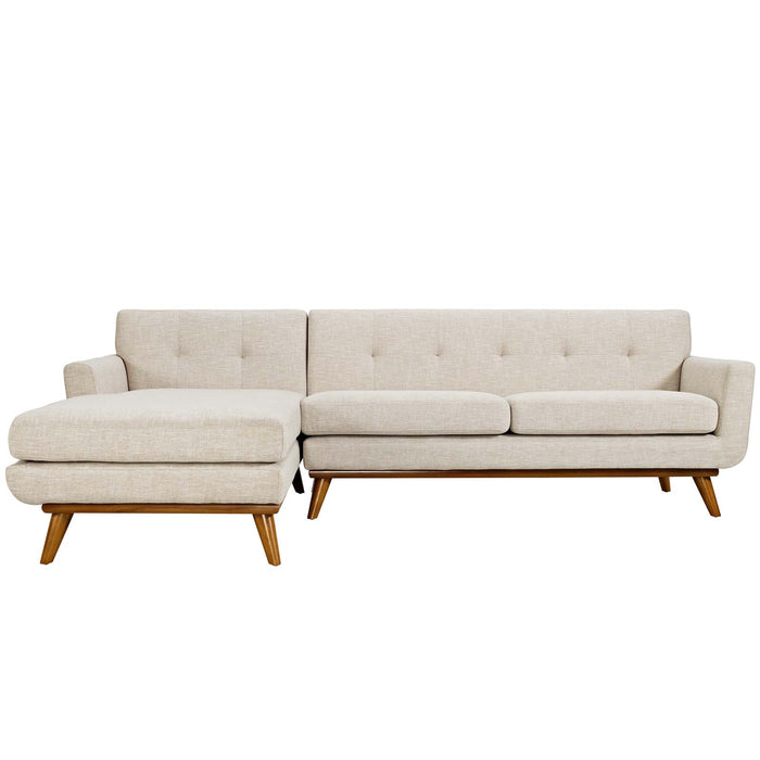 Engage Left-Facing Upholstered Fabric Sectional Sofa