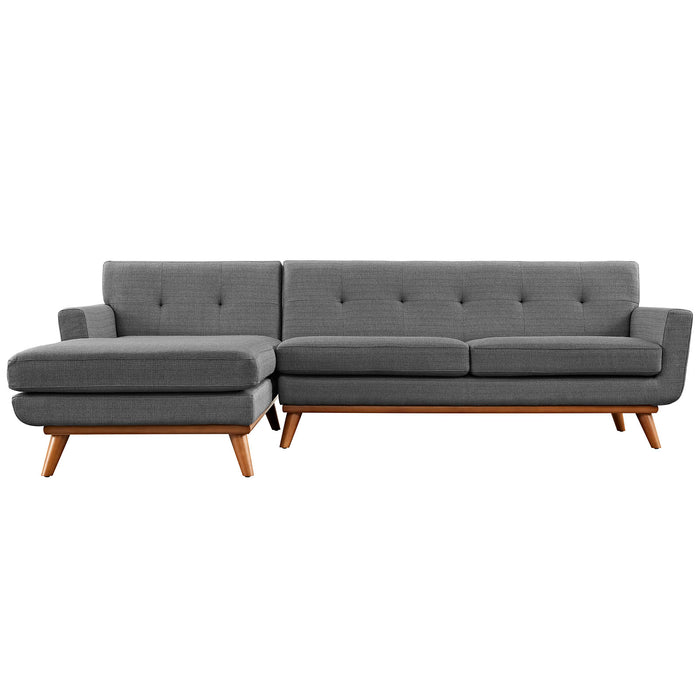 Engage Left-Facing Upholstered Fabric Sectional Sofa