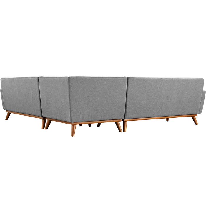 Engage L-Shaped Upholstered Fabric Sectional Sofa