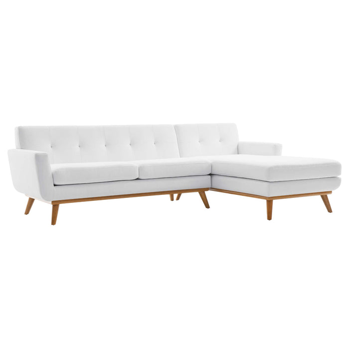 Engage Right-Facing Upholstered Fabric Sectional Sofa