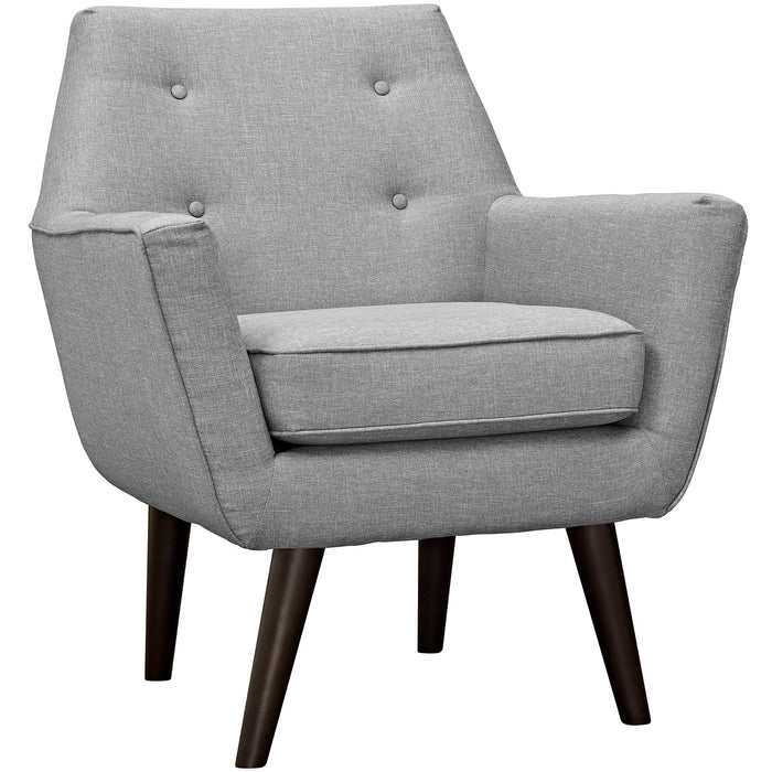 Posit Upholstered Fabric Armchair