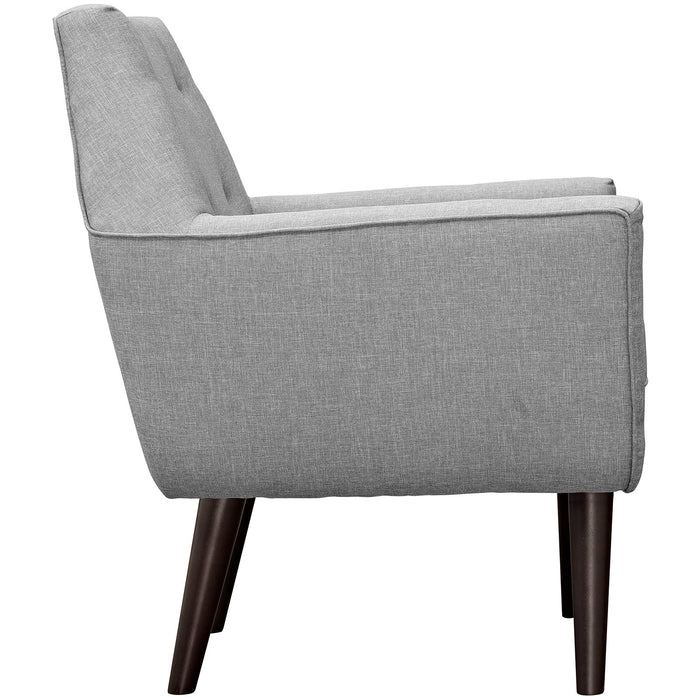 Posit Upholstered Fabric Armchair