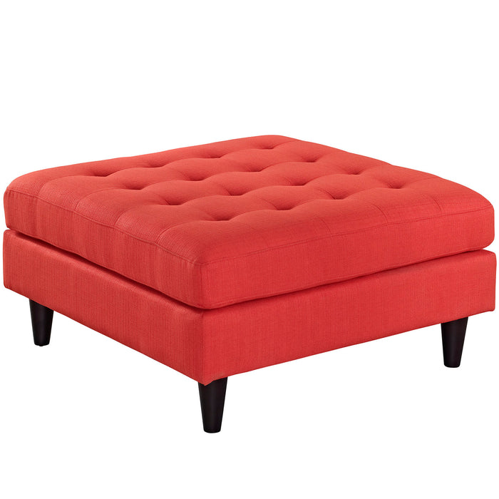 Empress Upholstered Fabric Large Ottoman