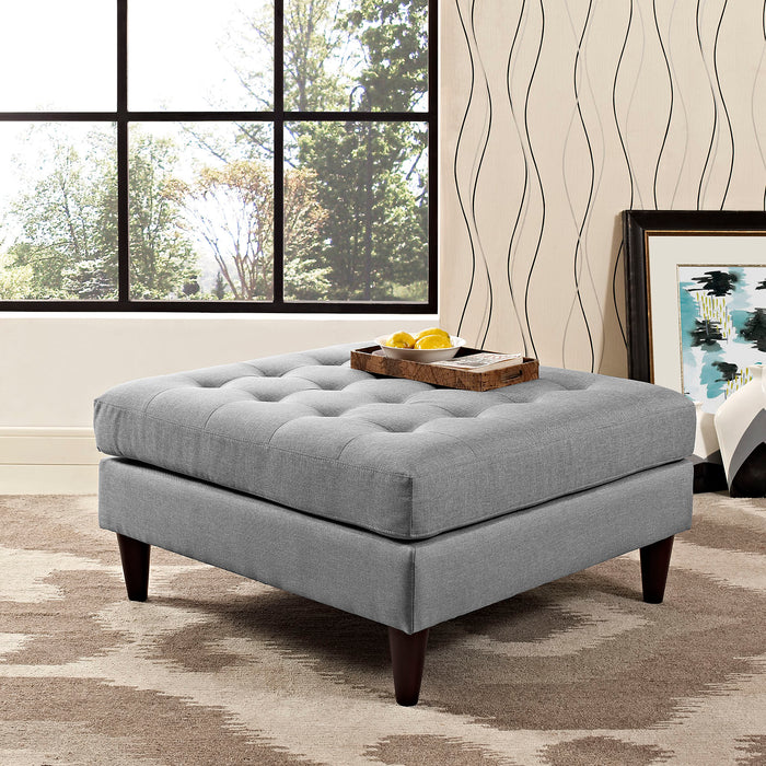 Empress Upholstered Fabric Large Ottoman