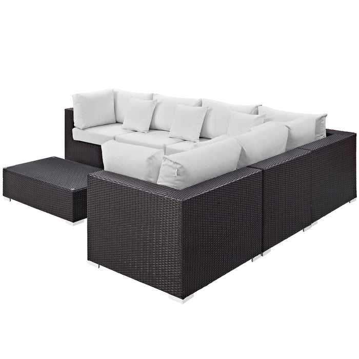 Convene 7 Piece Outdoor Patio Sectional Set