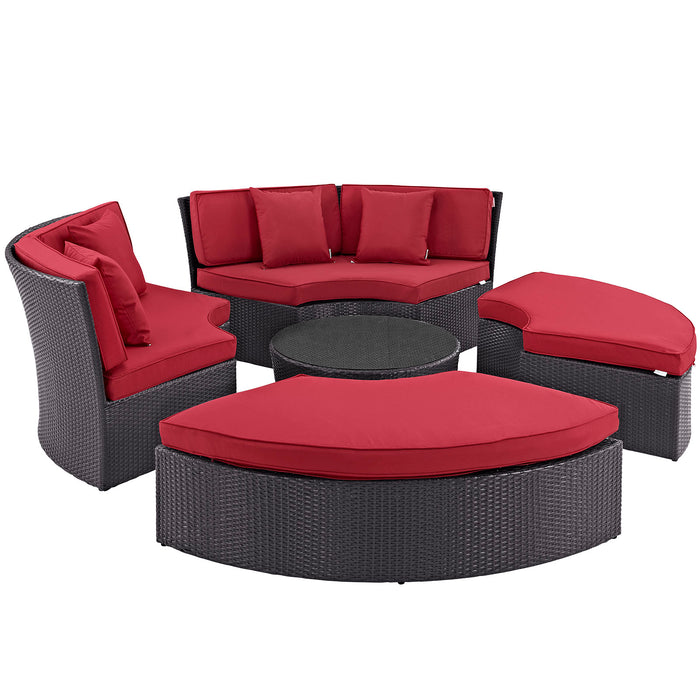 Convene Circular Outdoor Patio Daybed Set