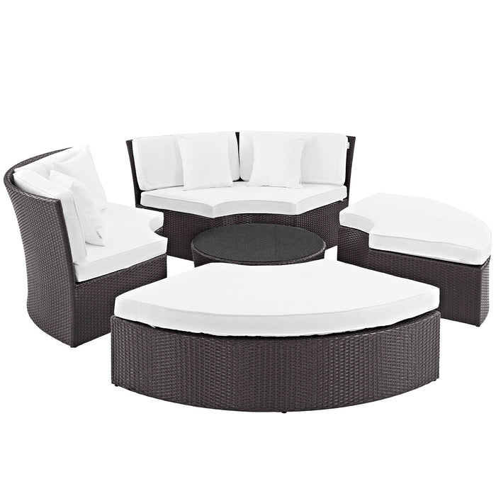 Convene Circular Outdoor Patio Daybed Set