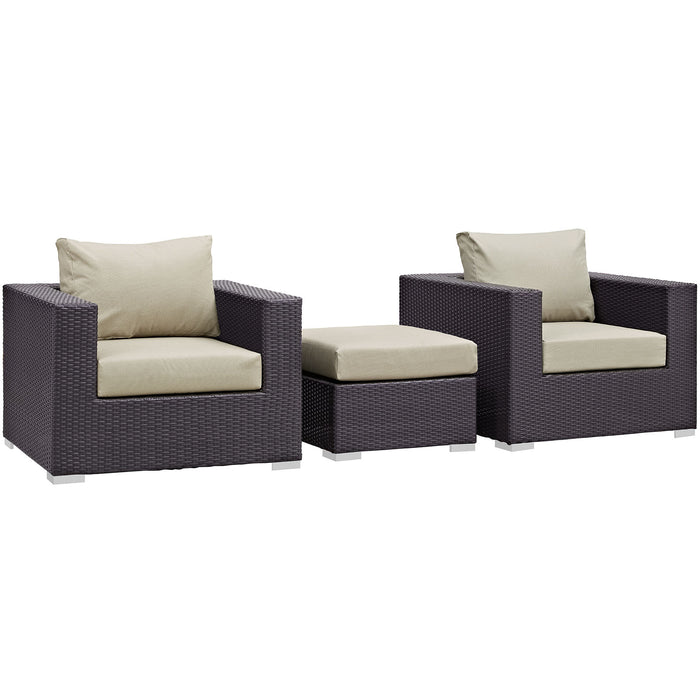 Convene 3 Piece Outdoor Patio Sofa Set