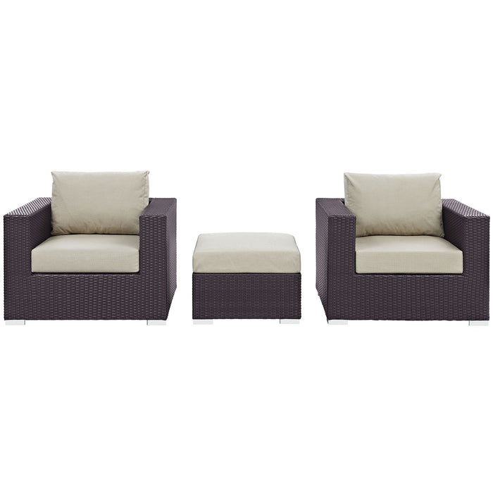 Convene 3 Piece Outdoor Patio Sofa Set