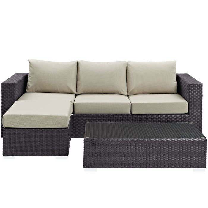 Convene 3 Piece Outdoor Patio Sofa Set