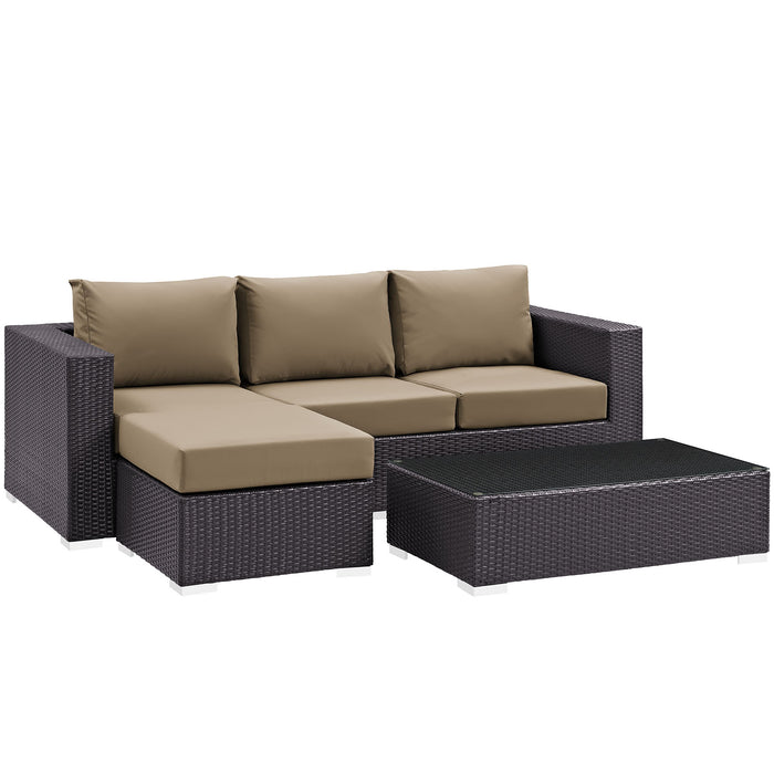 Convene 3 Piece Outdoor Patio Sofa Set