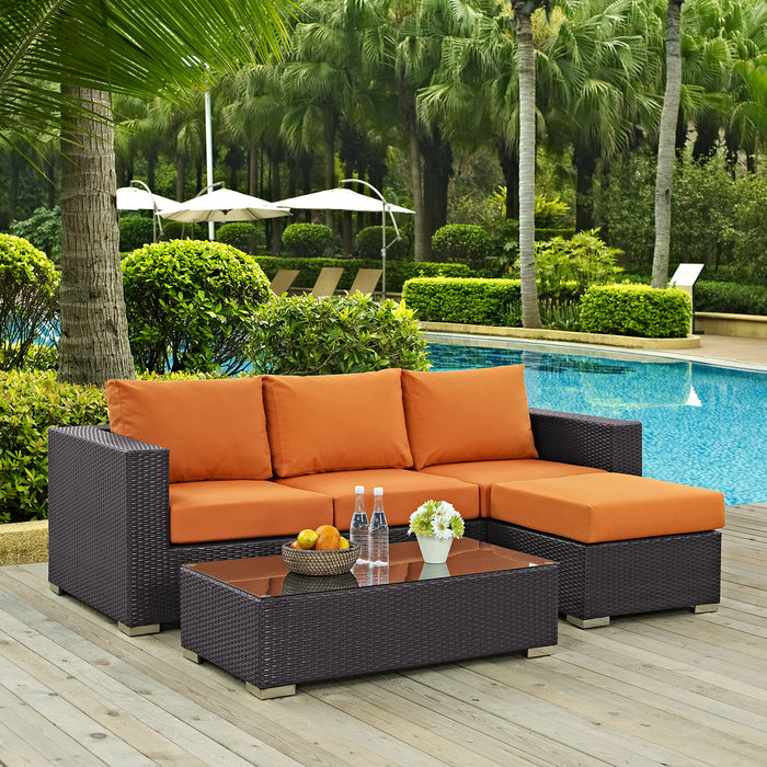 Convene 3 Piece Outdoor Patio Sofa Set