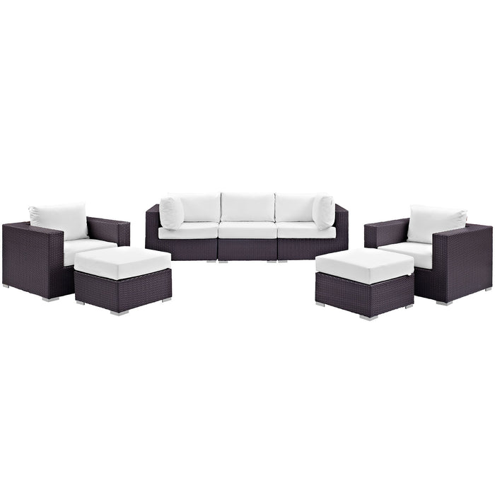 Convene 7 Piece Outdoor Patio Sectional Set