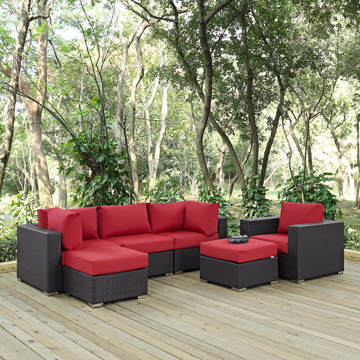 Convene 6 Piece Outdoor Patio Sectional Set