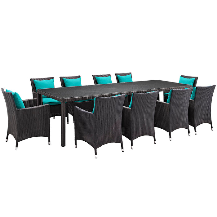 Convene 11 Piece Outdoor Patio Dining Set