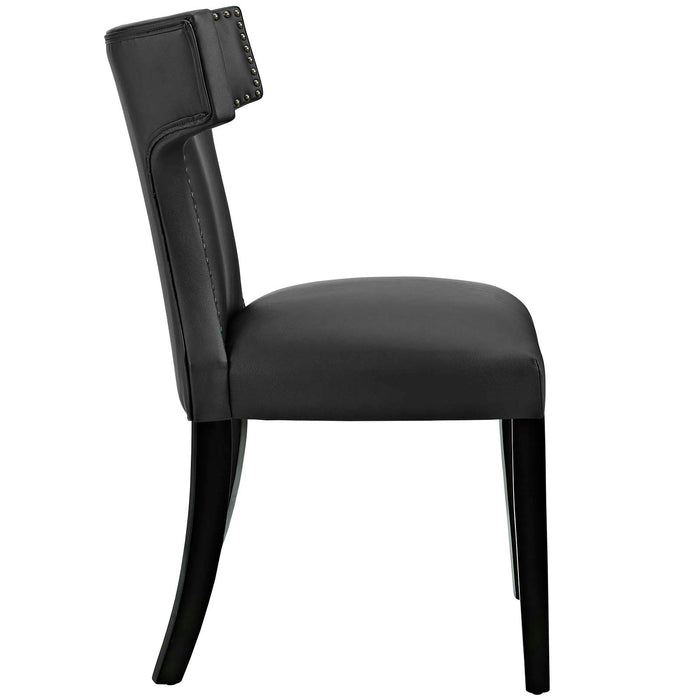 Curve Vegan Leather Dining Chair