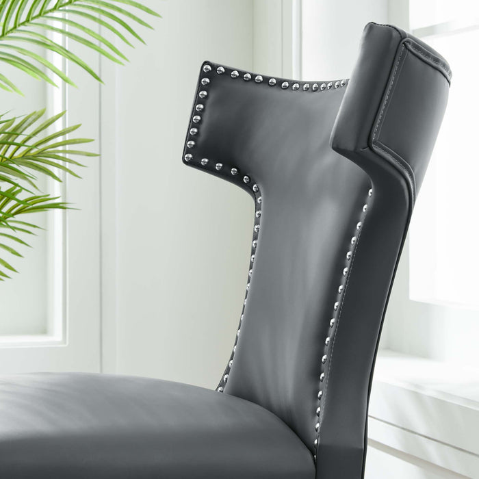 Curve Vegan Leather Dining Chair