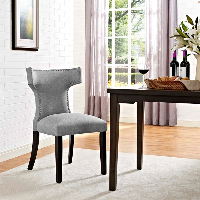 Curve Fabric Dining Chair