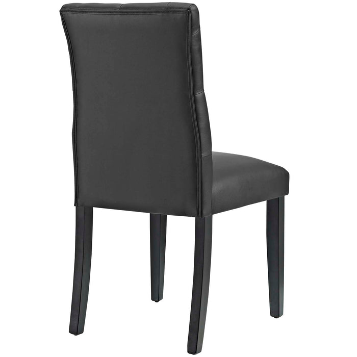 Duchess Button Tufted Vegan Leather Dining Chair