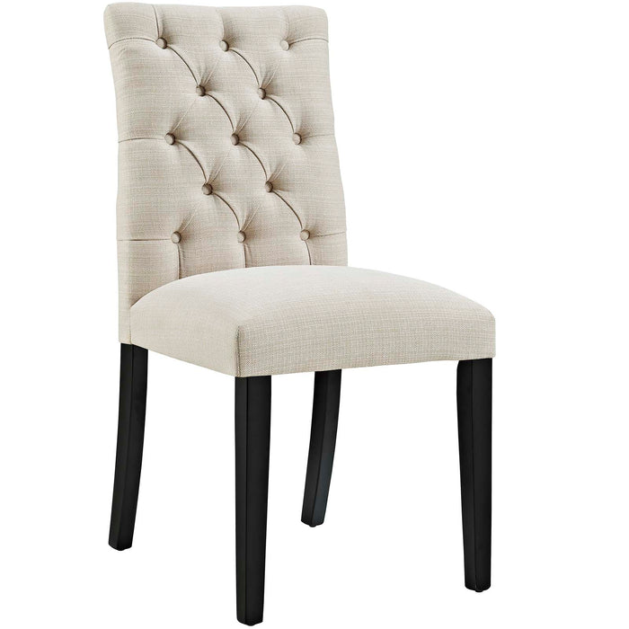 Duchess Button Tufted Fabric Dining Chair