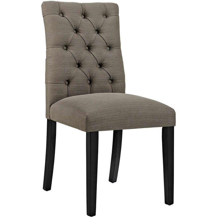 Duchess Button Tufted Fabric Dining Chair