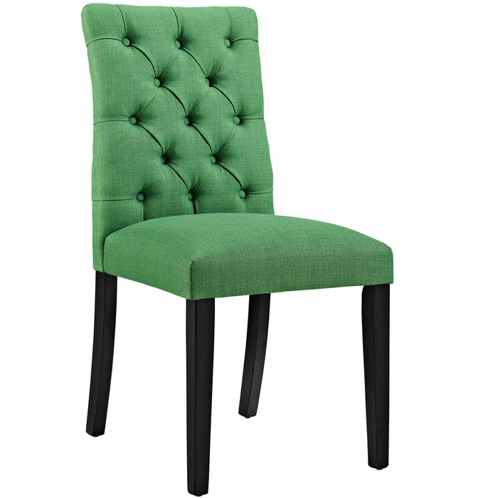 Duchess Button Tufted Fabric Dining Chair