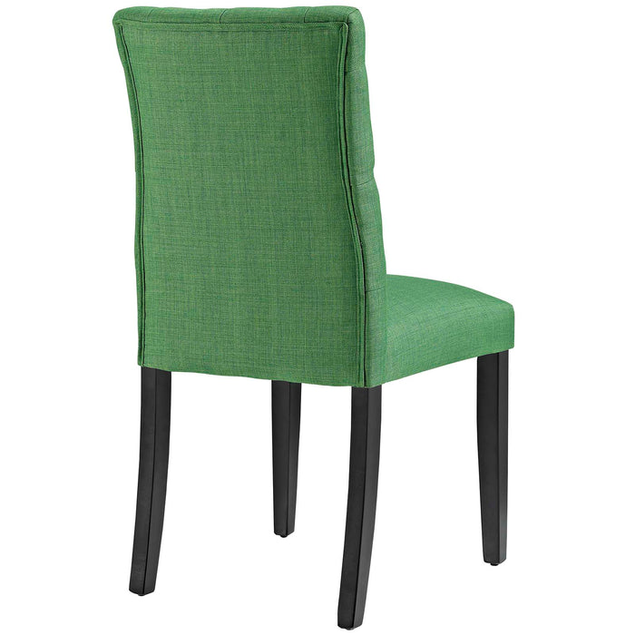 Duchess Button Tufted Fabric Dining Chair