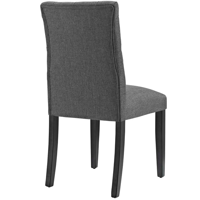 Duchess Button Tufted Fabric Dining Chair