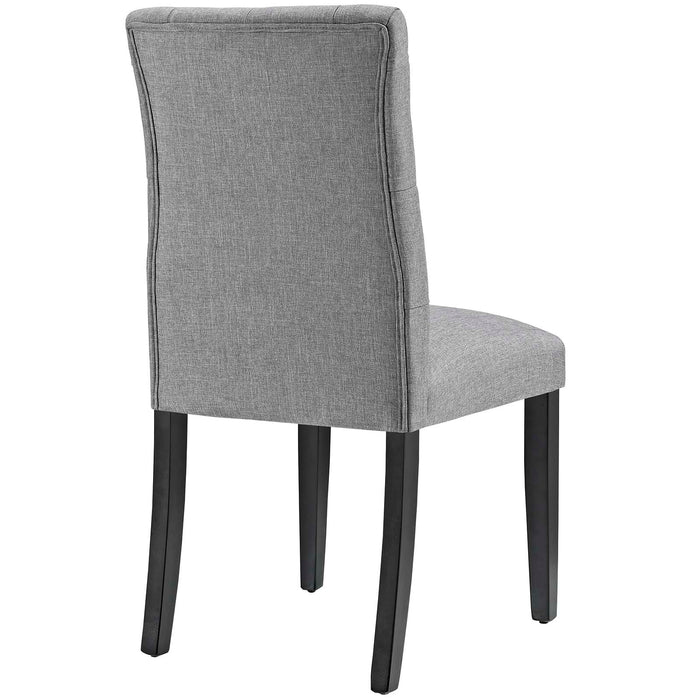 Duchess Button Tufted Fabric Dining Chair