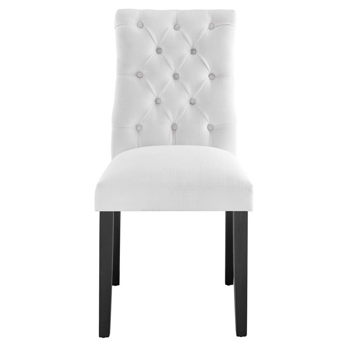 Duchess Button Tufted Fabric Dining Chair