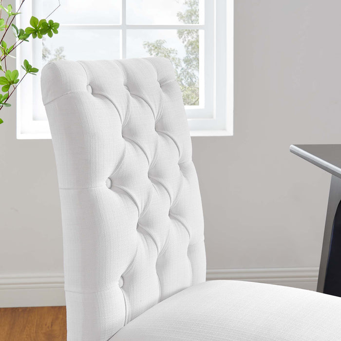 Duchess Button Tufted Fabric Dining Chair