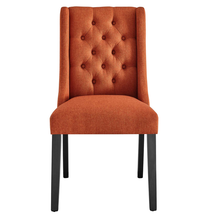 Baronet Button Tufted Fabric Dining Chair