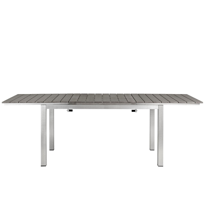 Shore Outdoor Patio Aluminum Dining Table