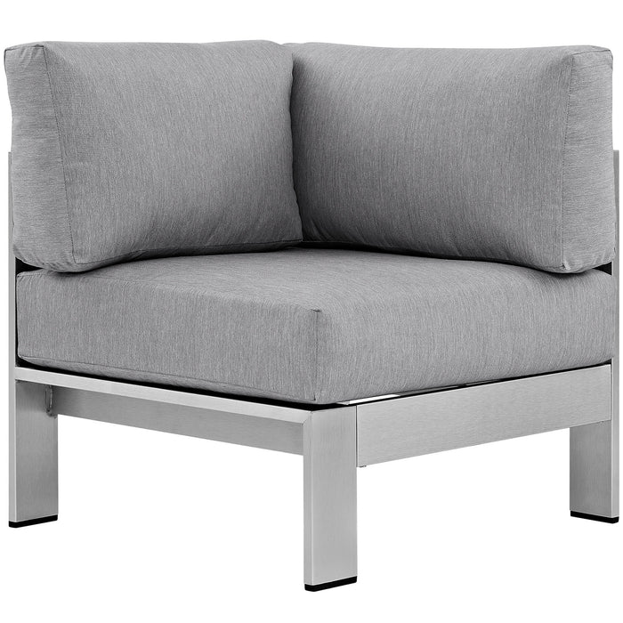 Shore Outdoor Patio Aluminum Corner Sofa