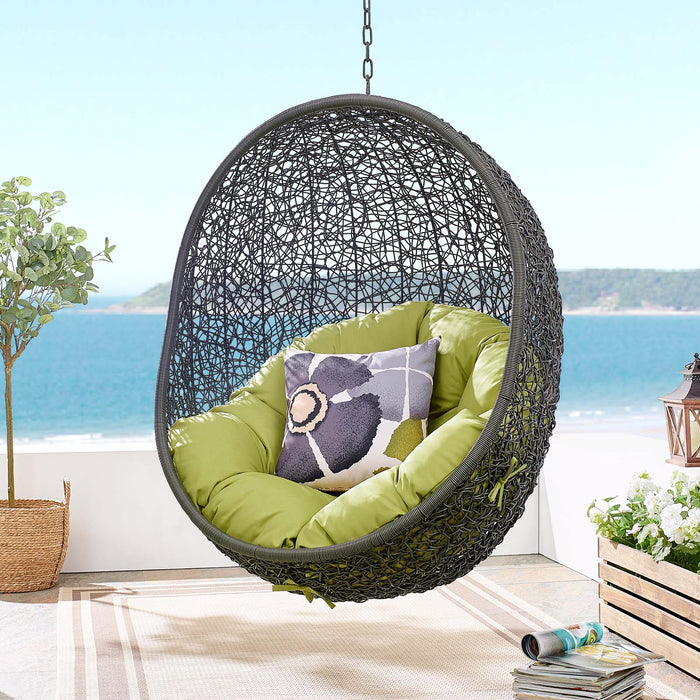 Hide Outdoor Patio Swing Chair With Stand