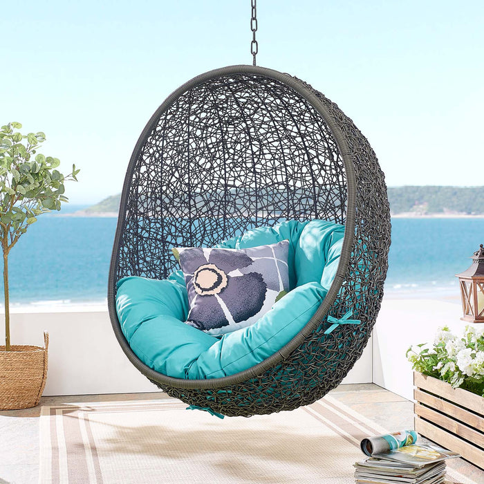 Hide Outdoor Patio Swing Chair With Stand