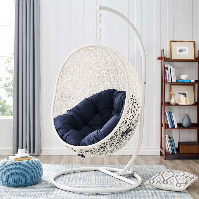 Hide Outdoor Patio Swing Chair With Stand