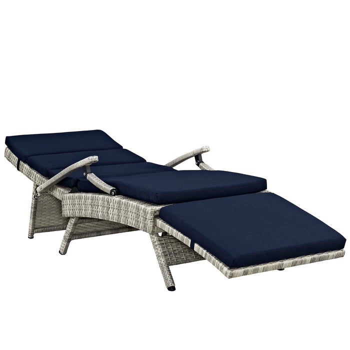 Envisage Chaise Outdoor Patio Wicker Rattan Lounge Chair