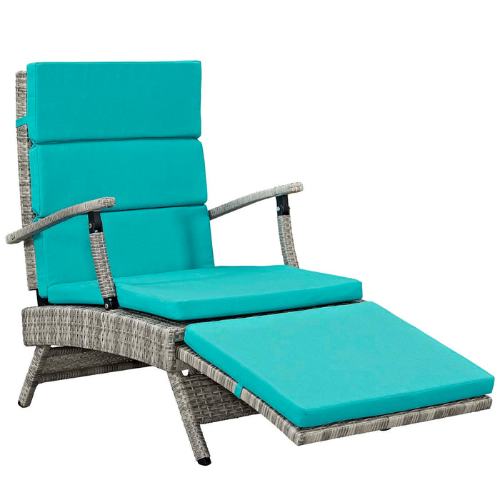 Envisage Chaise Outdoor Patio Wicker Rattan Lounge Chair