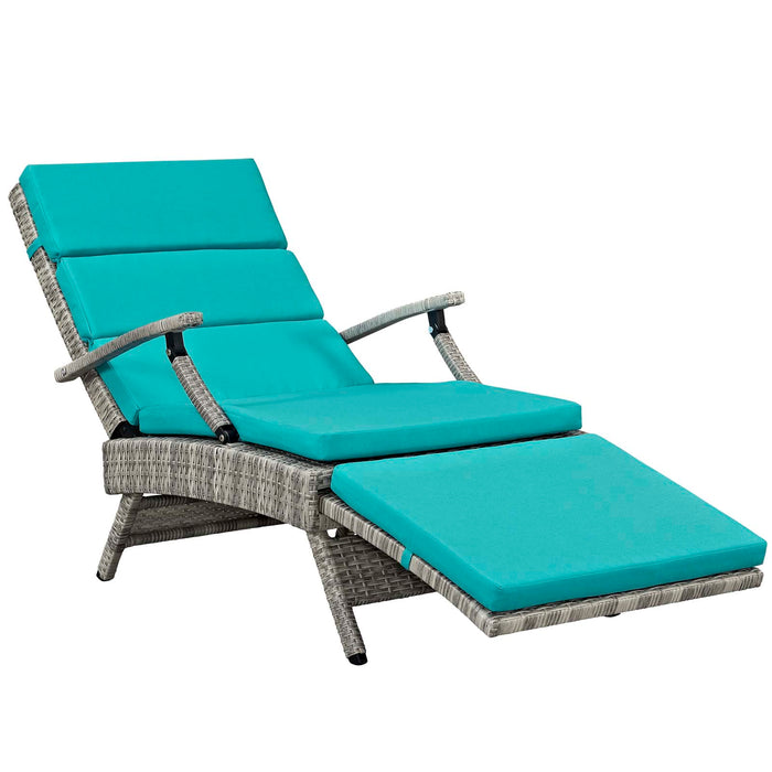 Envisage Chaise Outdoor Patio Wicker Rattan Lounge Chair