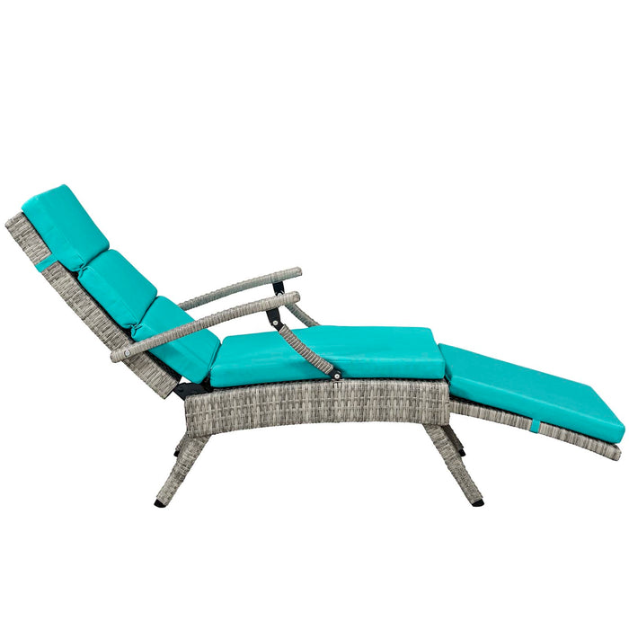 Envisage Chaise Outdoor Patio Wicker Rattan Lounge Chair