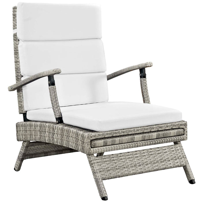 Envisage Chaise Outdoor Patio Wicker Rattan Lounge Chair