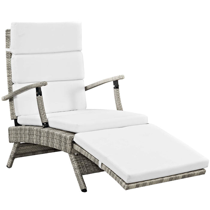 Envisage Chaise Outdoor Patio Wicker Rattan Lounge Chair