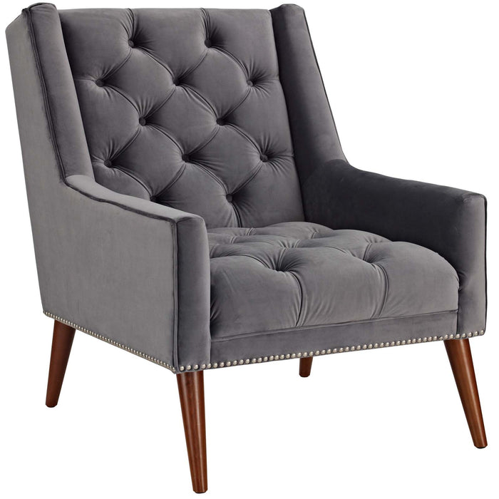 Peruse Velvet Armchair