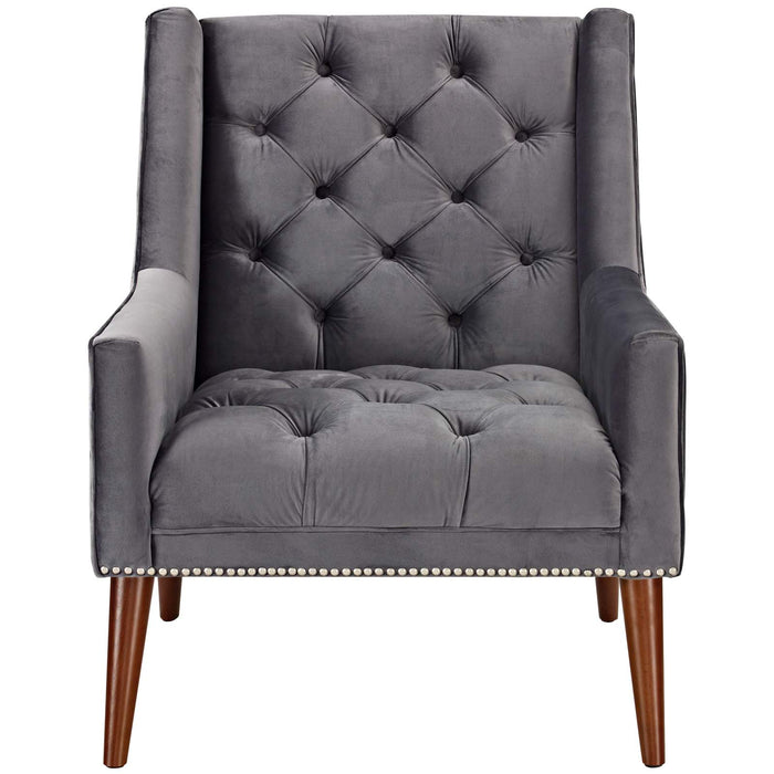 Peruse Velvet Armchair