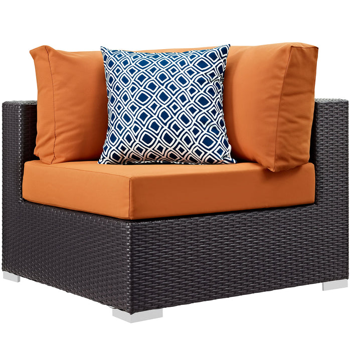 Convene 5 Piece Outdoor Patio Sectional Set