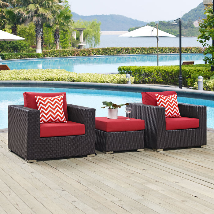 Convene 3 Piece Outdoor Patio Sofa Set