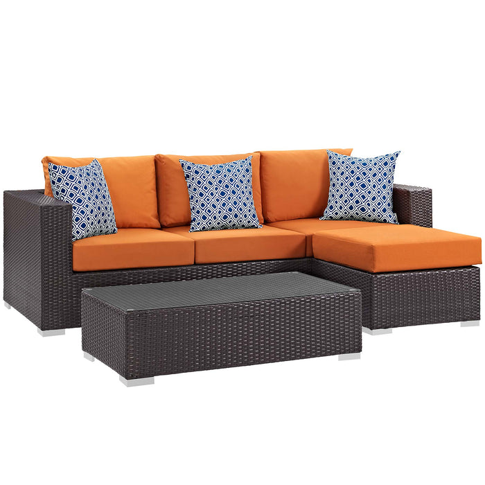 Convene 3 Piece Outdoor Patio Sofa Set