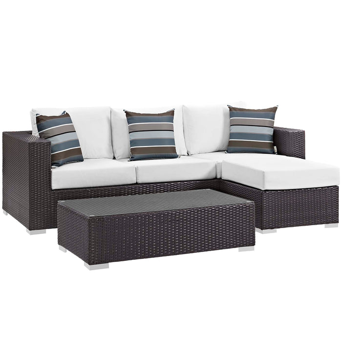 Convene 3 Piece Outdoor Patio Sofa Set